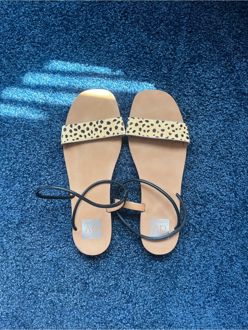 NWOT Dolce Vita Sandals in Animal print w/ Elastic heel strap - 10 Womens